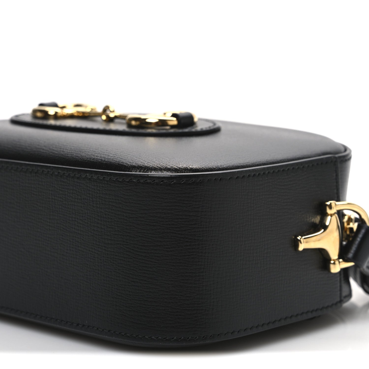 Calfskin Mini Horsebit 1955 Camera Shoulder Bag Black