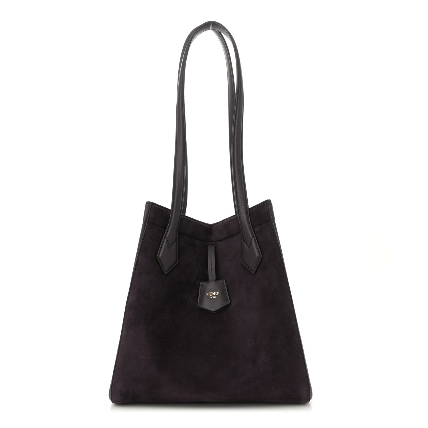 Vitello Vernice Camoscio Medium Fendi Origami Plum