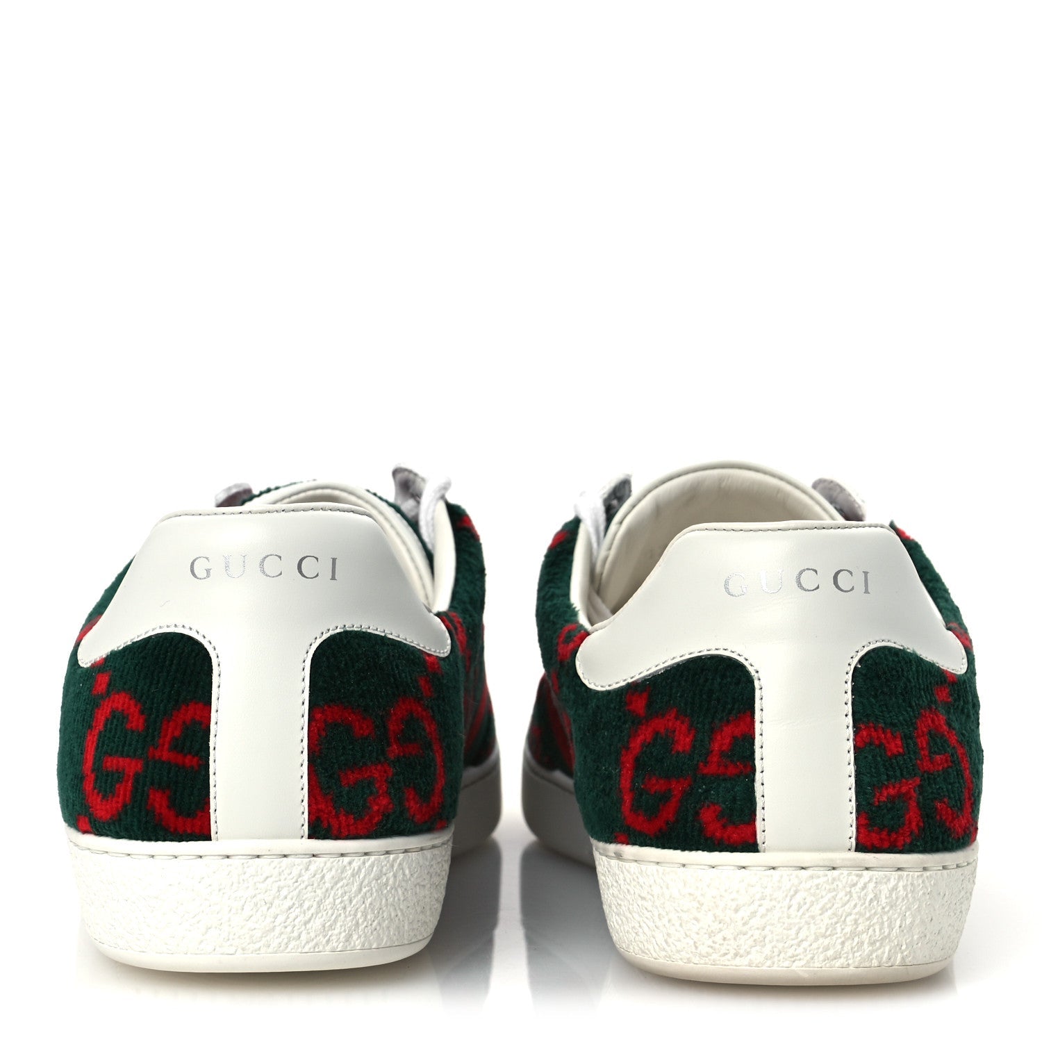 Terry Cloth Big GG Monogram Mens Sneaker 9.5 Green Red