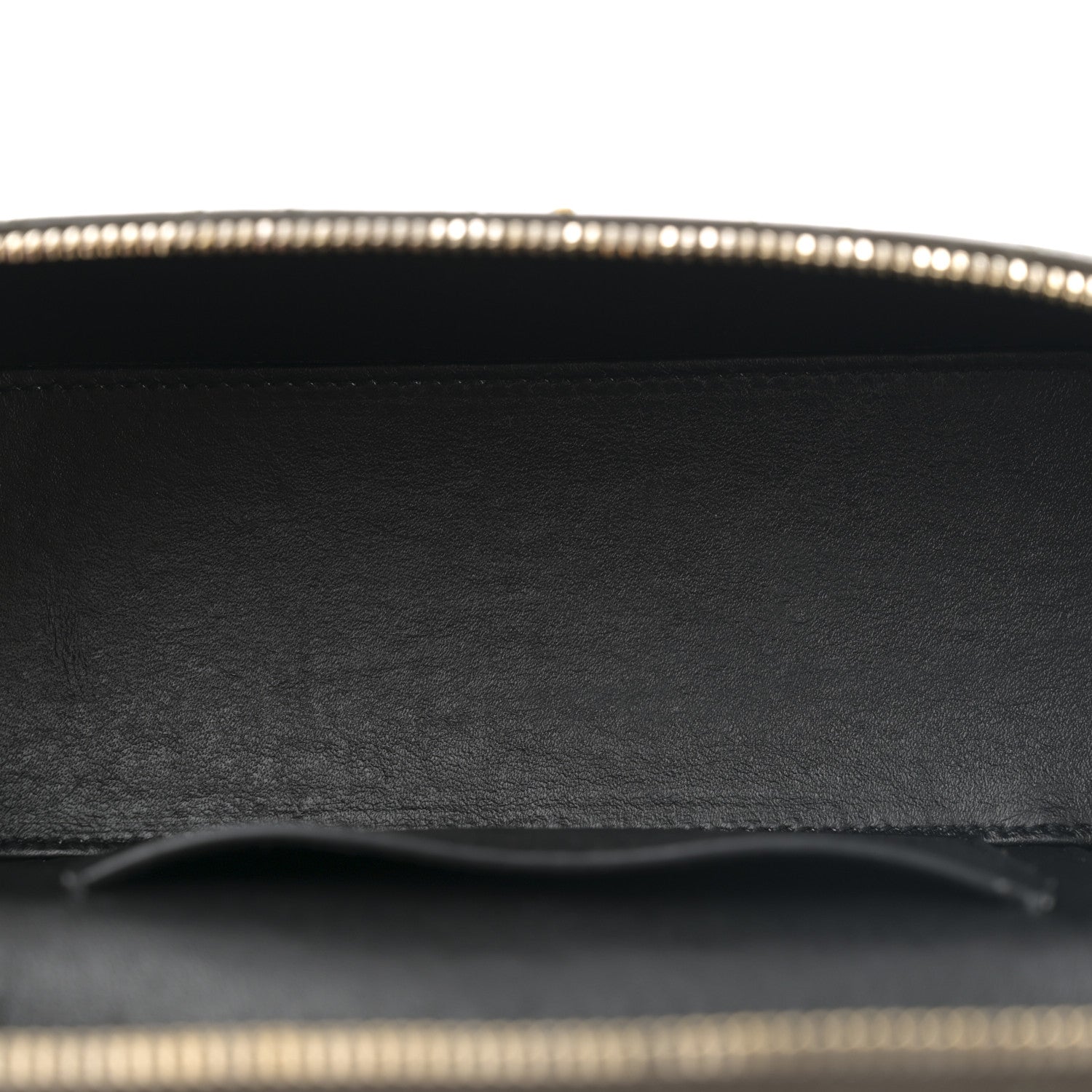 Lambskin Quilted Mini Gaby Vanity Case Light Musk