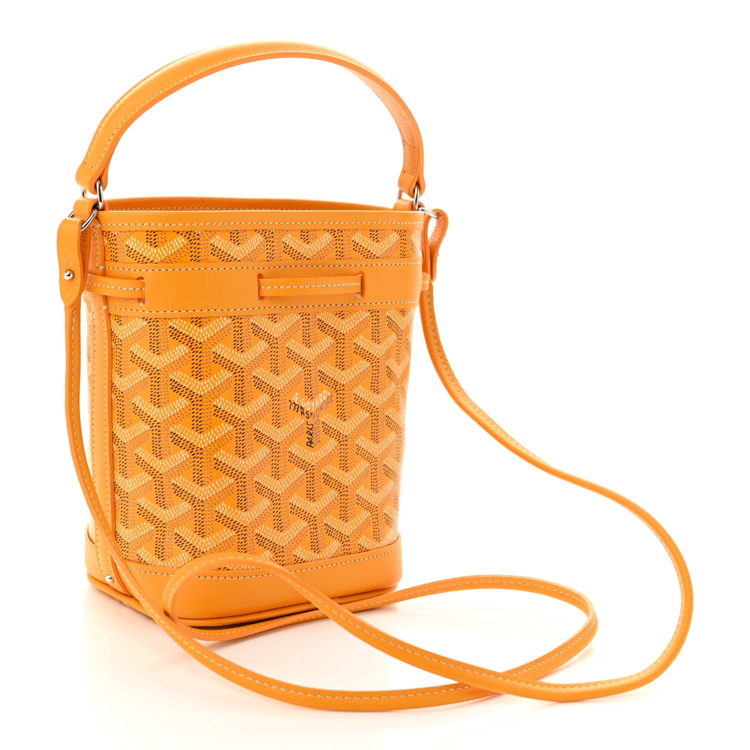 Goyardine Petit Flot Mini Bucket Bag Yellow