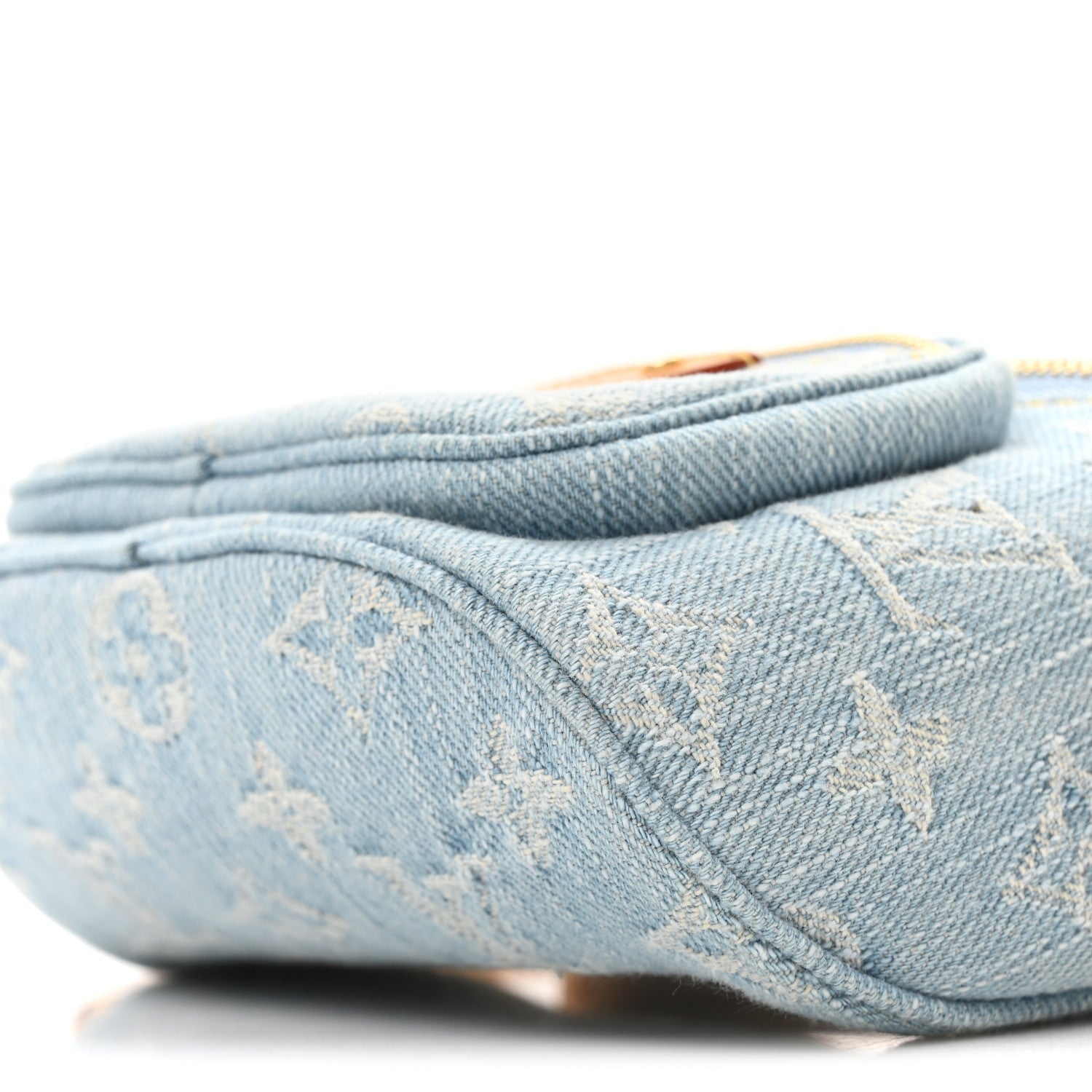 Monogram Denim Mini Bumbag Sky Blue