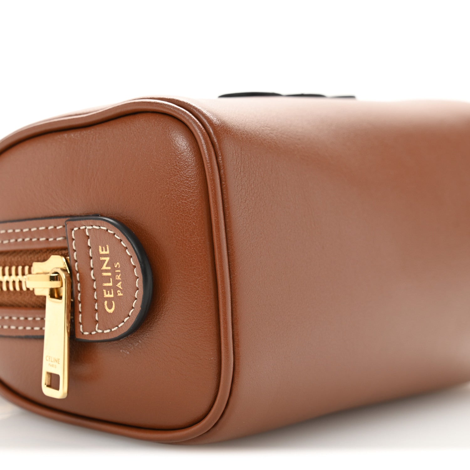 Smooth Calfskin Triomphe Mini Boston Bag Tan