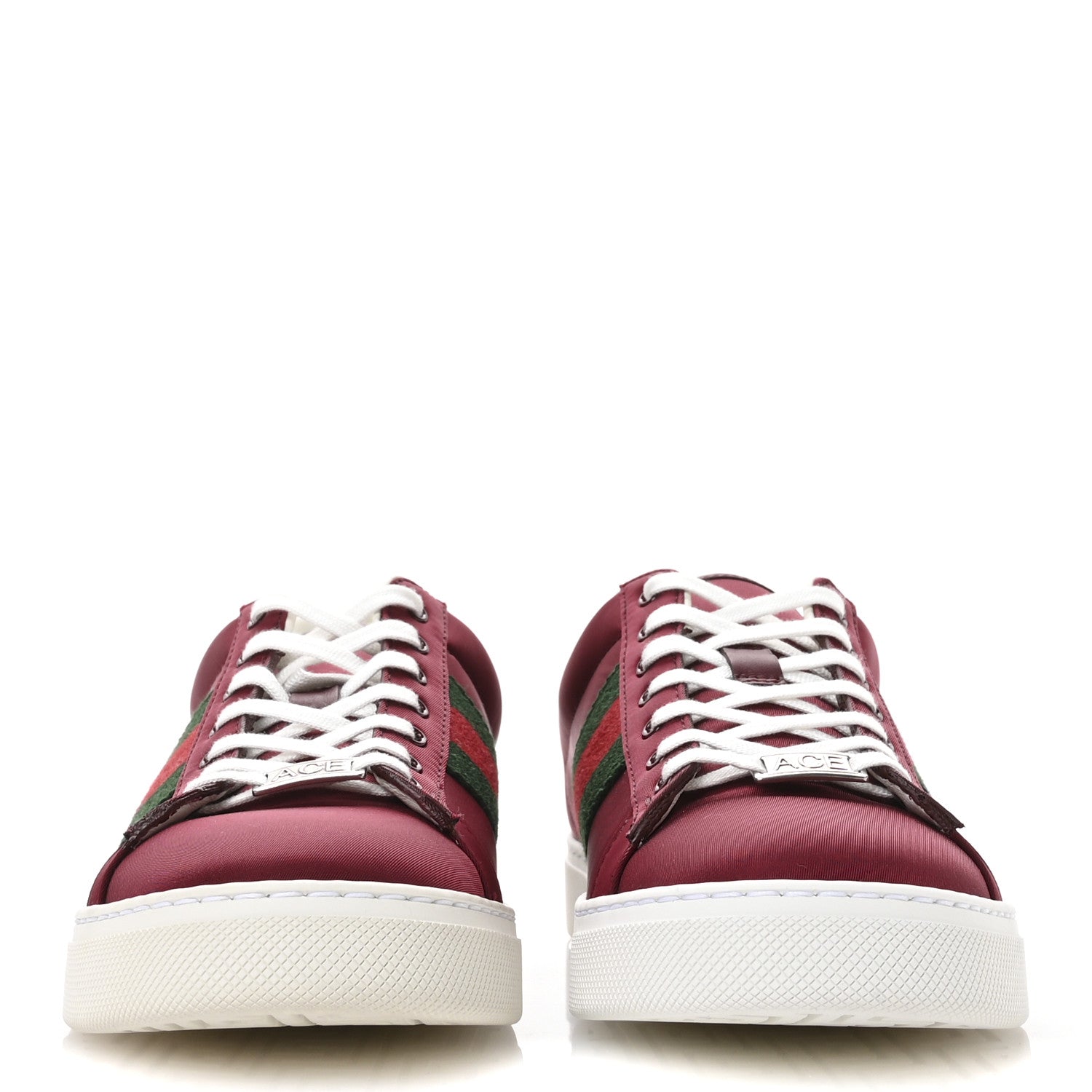 Econyl Nylon Diva Crocodile Web Mens Ace Sneakers 8 Rosso Ancora Vert