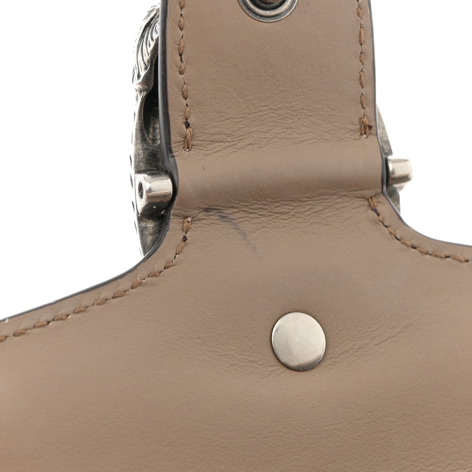 GG Supreme Monogram Super Mini Dionysus Shoulder Bag Taupe