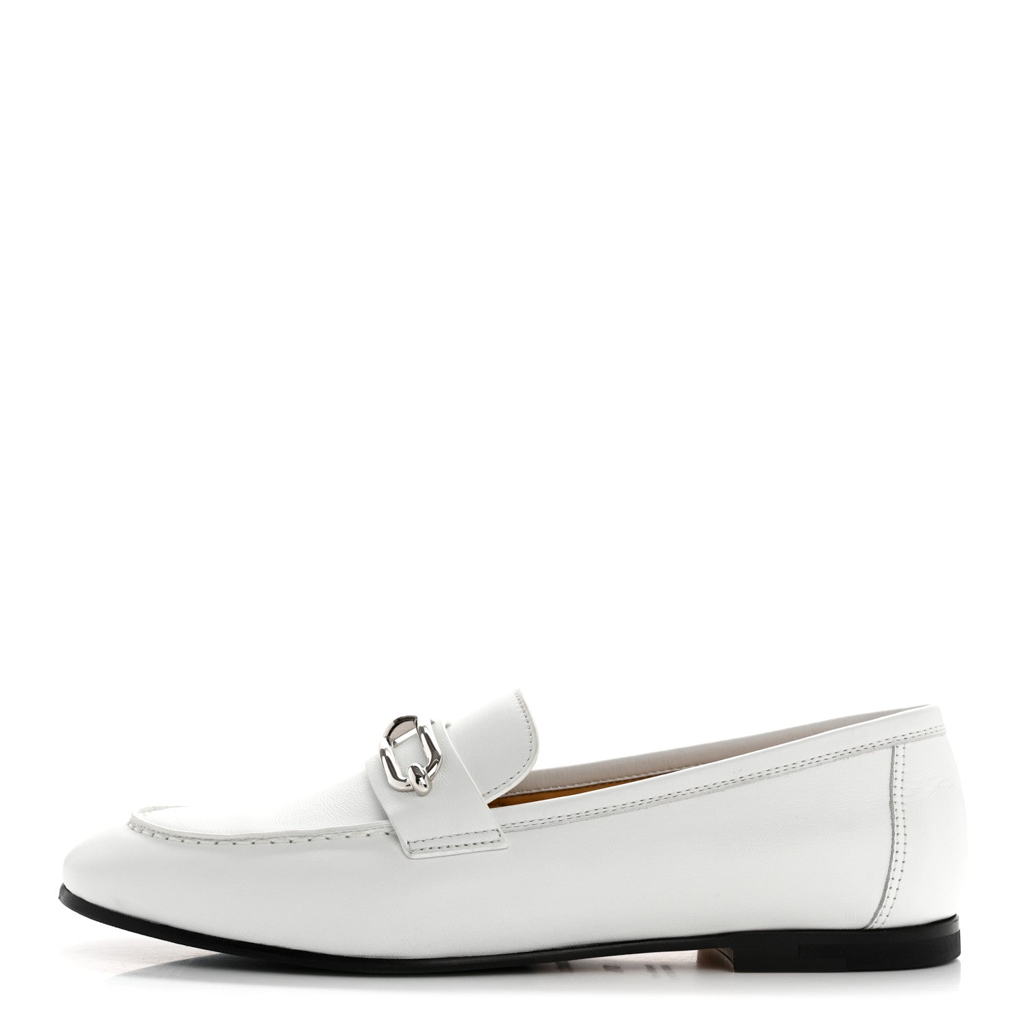 Calfskin Womens Colette Loafers 37.5 White