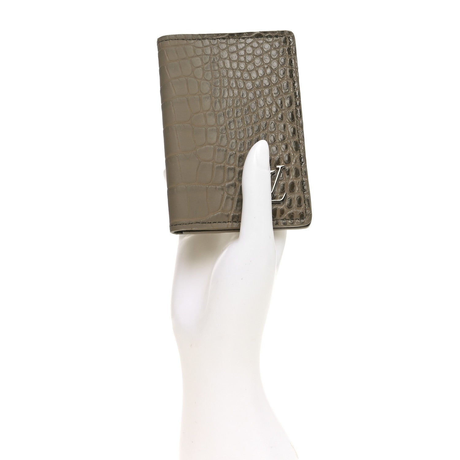 Crocodile Pocket Organizer Sage Green