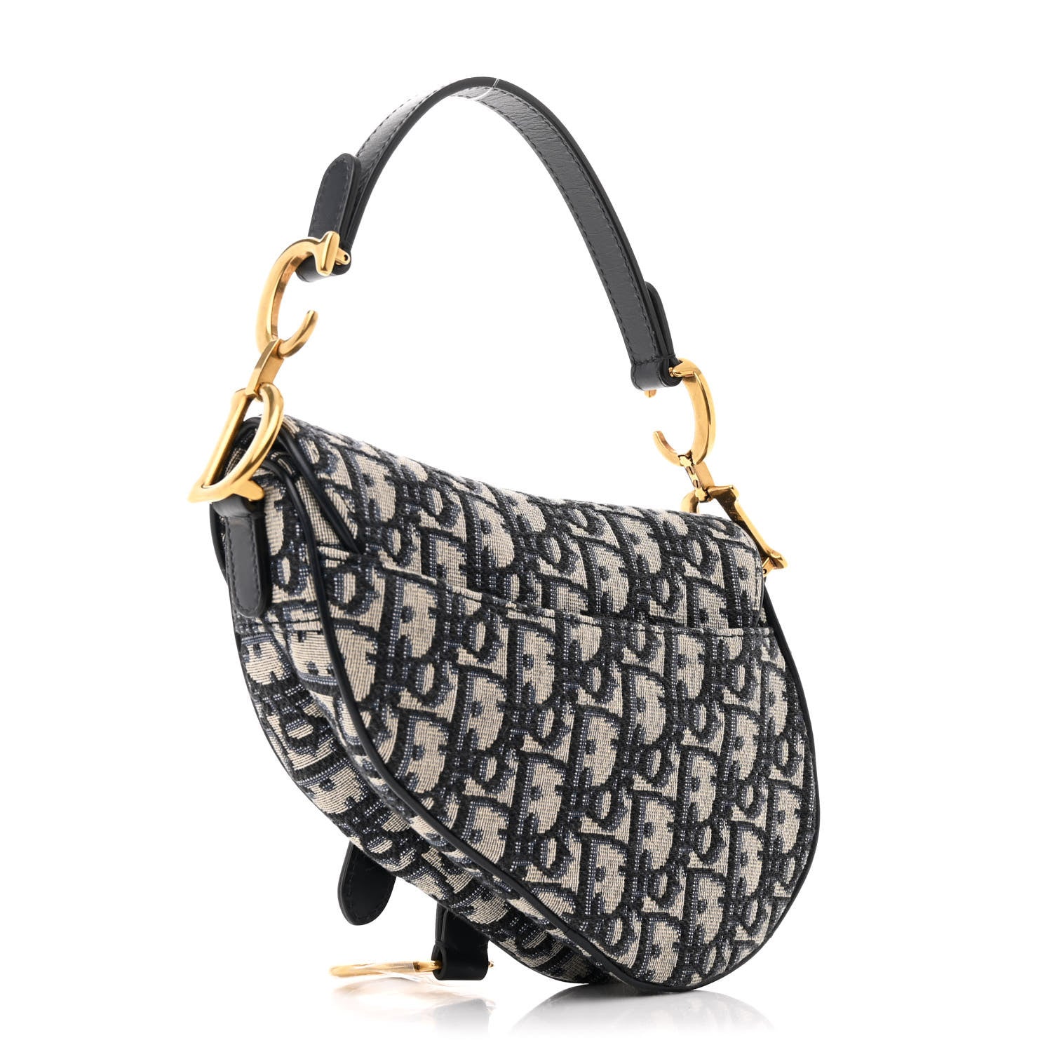 Oblique Mini Saddle Bag Blue