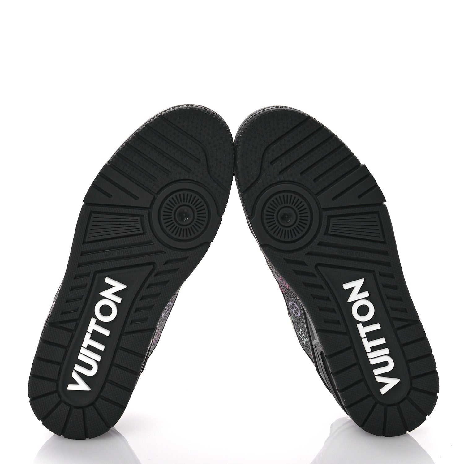 LV X TM Calfskin Monogram Multicolor LV Trainer Sneakers 36 Black