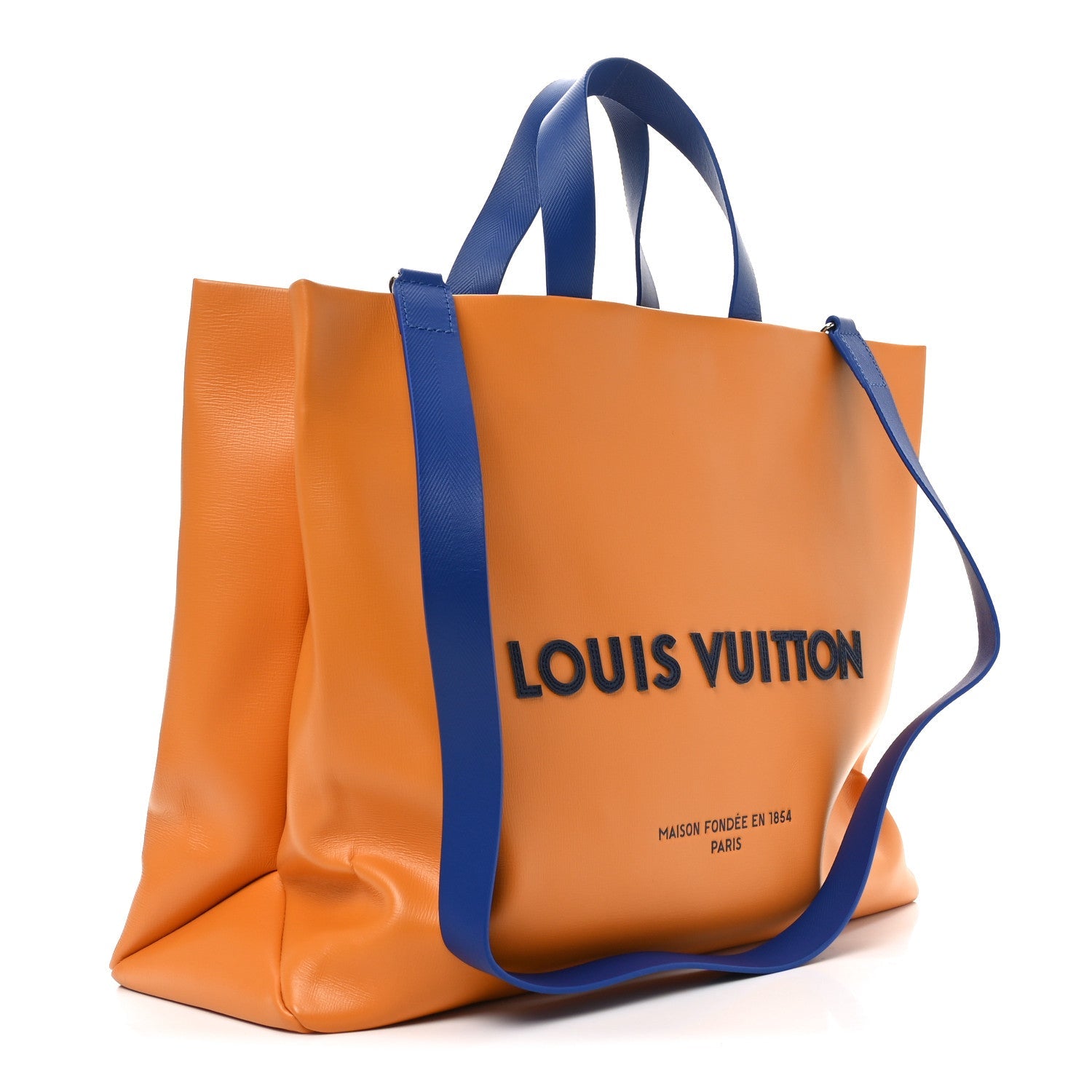 Cowhide Shopper Bag MM Safran