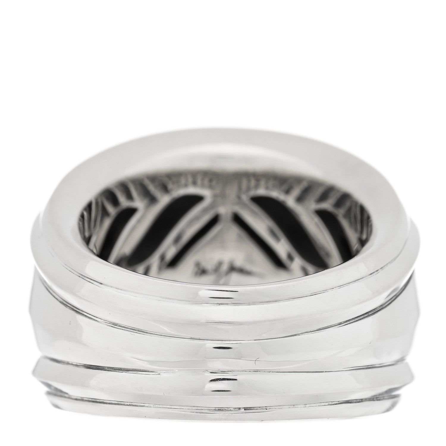 Sterling Silver Modern Renaissance Wide Ring 58 8.25