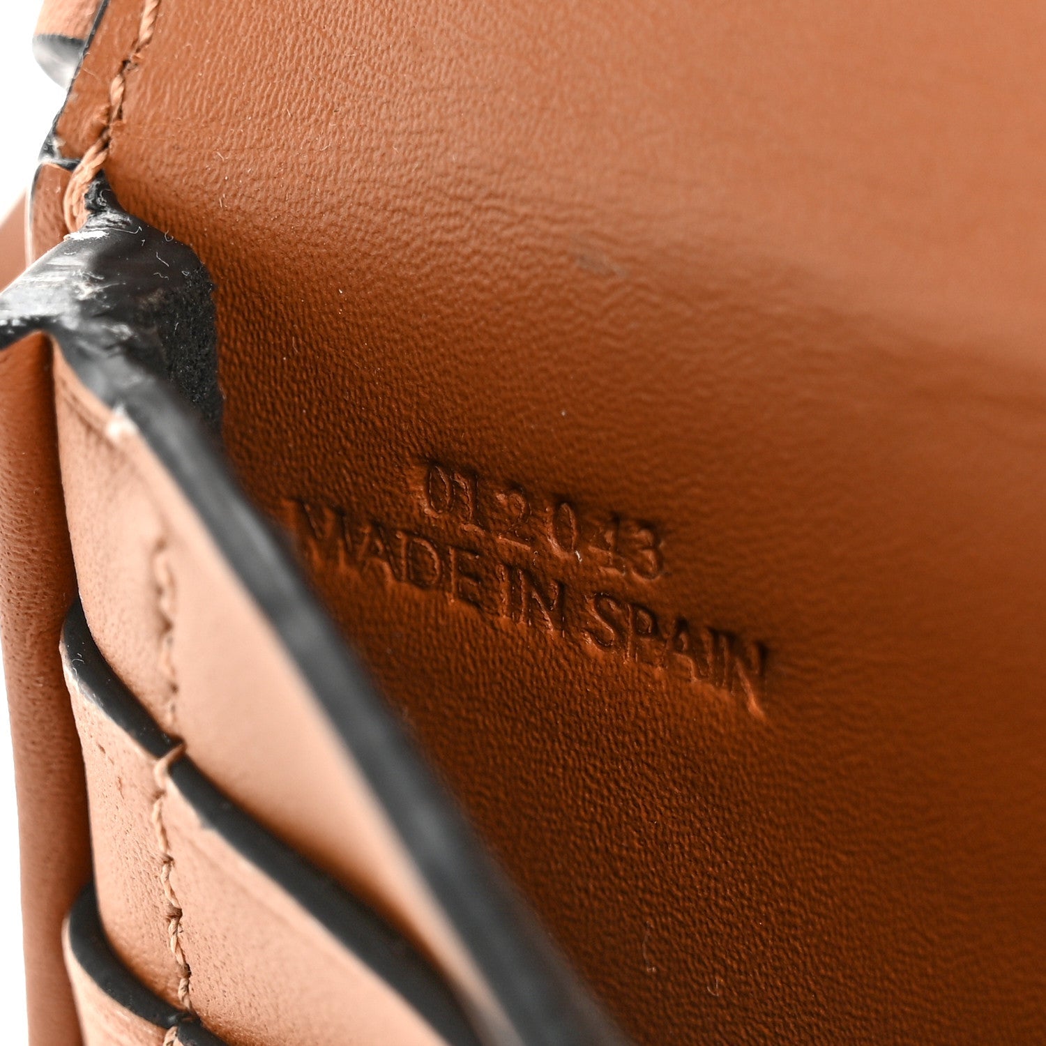 Soft Calfskin Mini Heel Pouch Tan