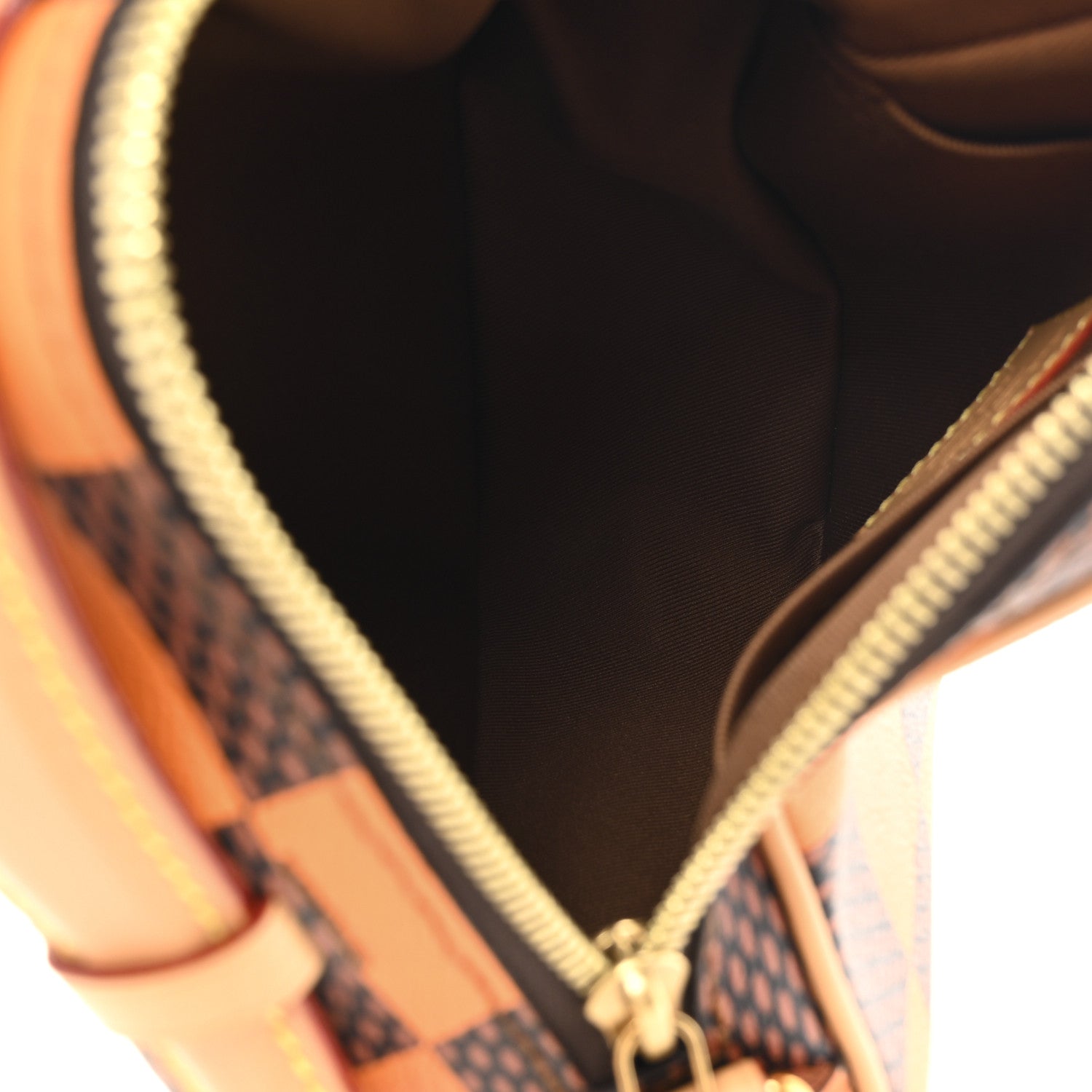 Damier Pop Chess Messenger Orange