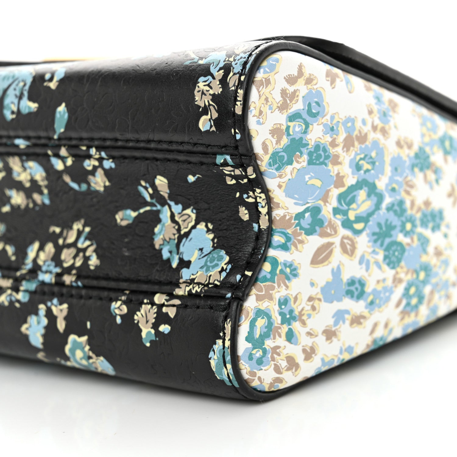 Printed Calfskin Flower Twist Shoulder Bag PM