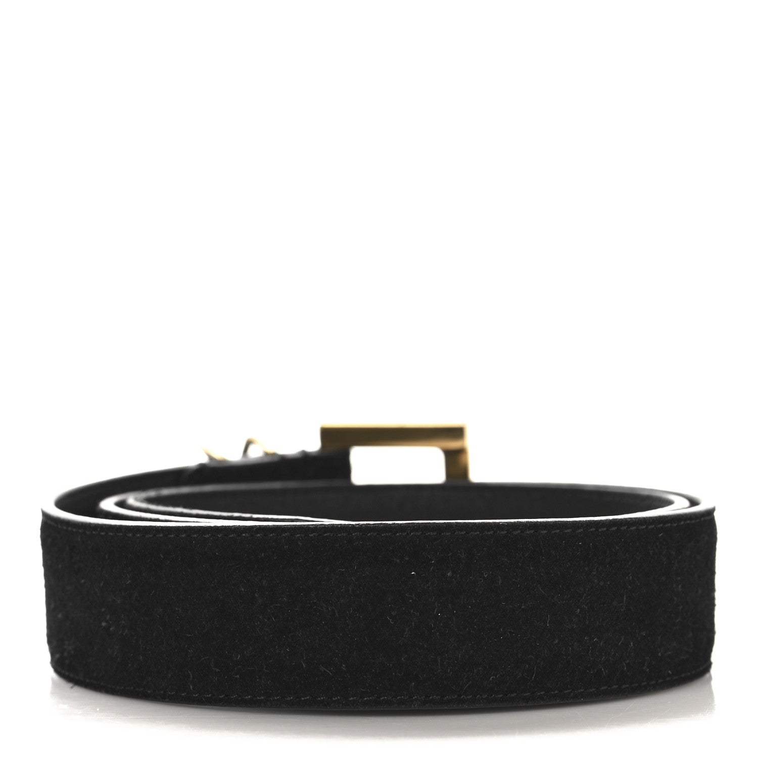 Suede Monogram Cassandre Belt 75 30 Black