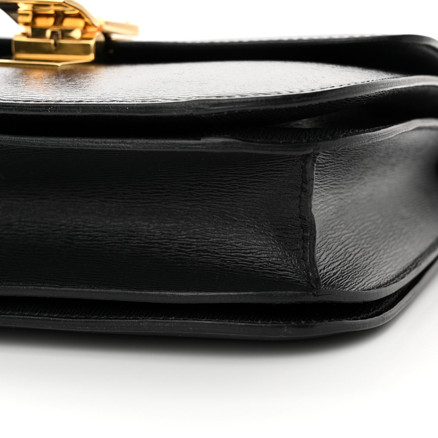 Box Calfskin Medium Classic Box Flap Bag Black