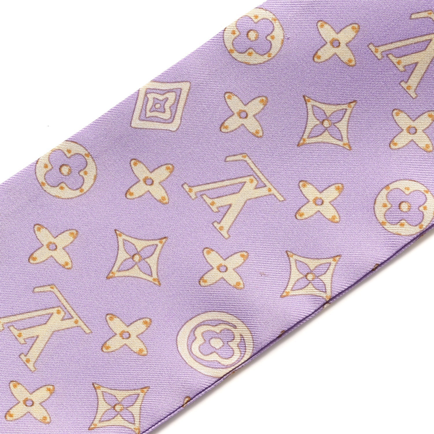 Silk Monogram Map Bandeau Lilac