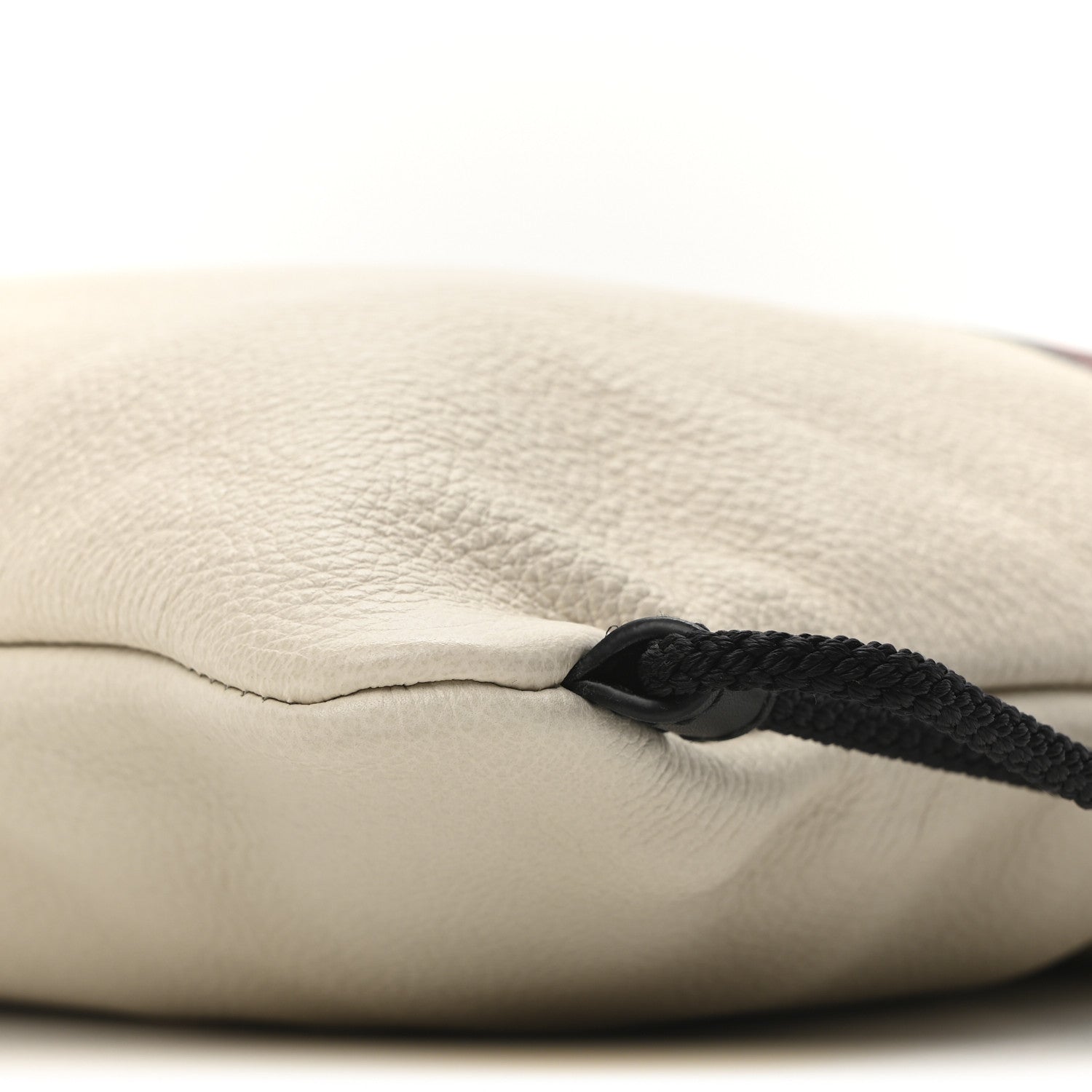 Calfskin Coco Capitan Logo Drawstring Backpack Mystic White