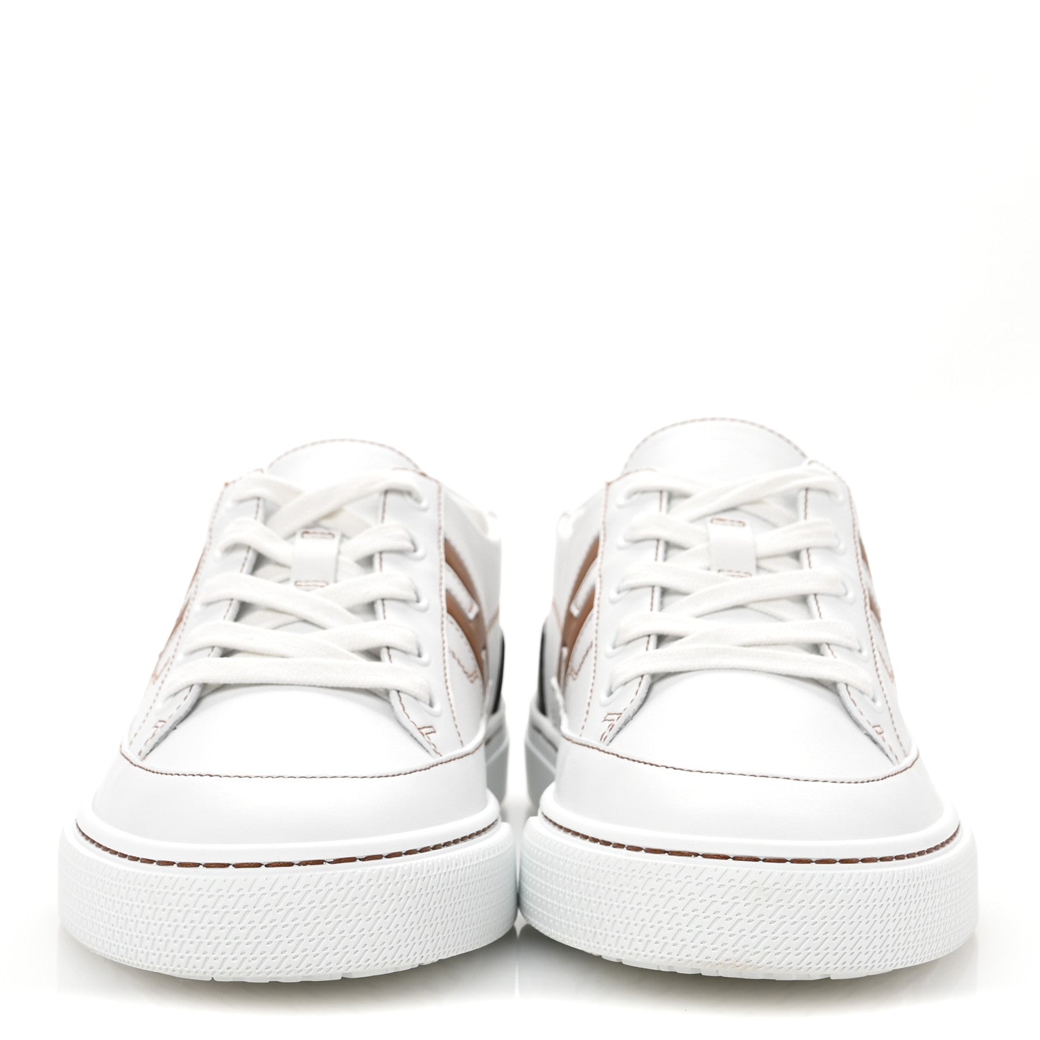 Calfskin Mens Deep Sneakers 39.5 White Naturel