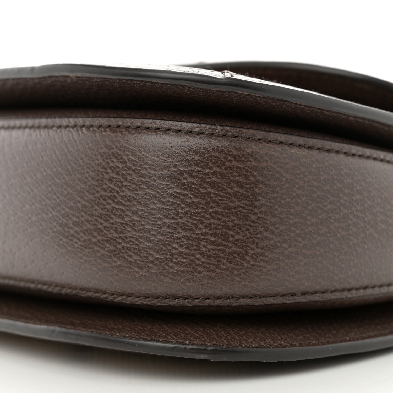 Monogram Jumbo GG Textured Dollar Calfskin Web Small Bamboo 1947 Top Handle Bag Camel Ebony New Acero