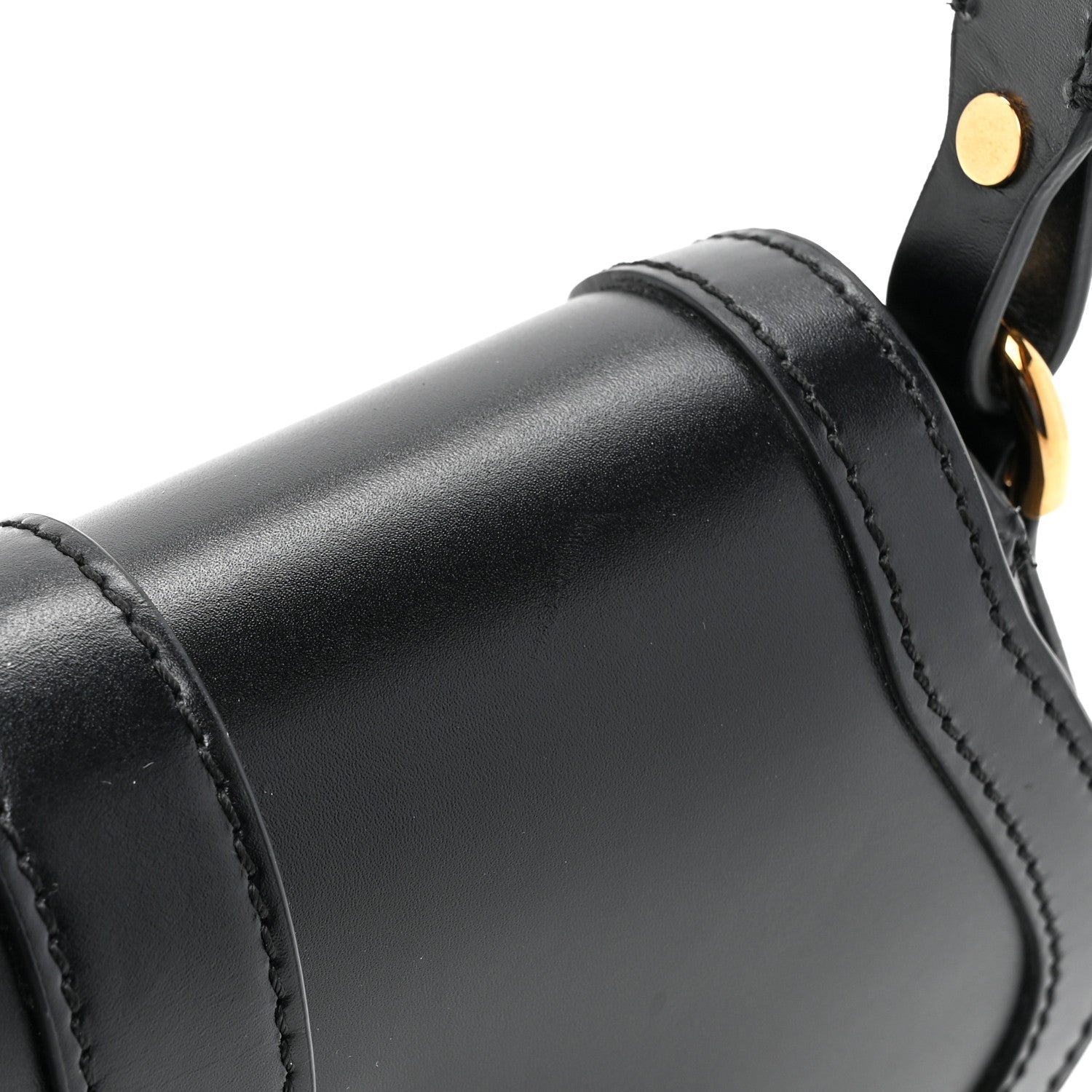 Lambskin Mini Greca Goddess Shoulder Bag Black