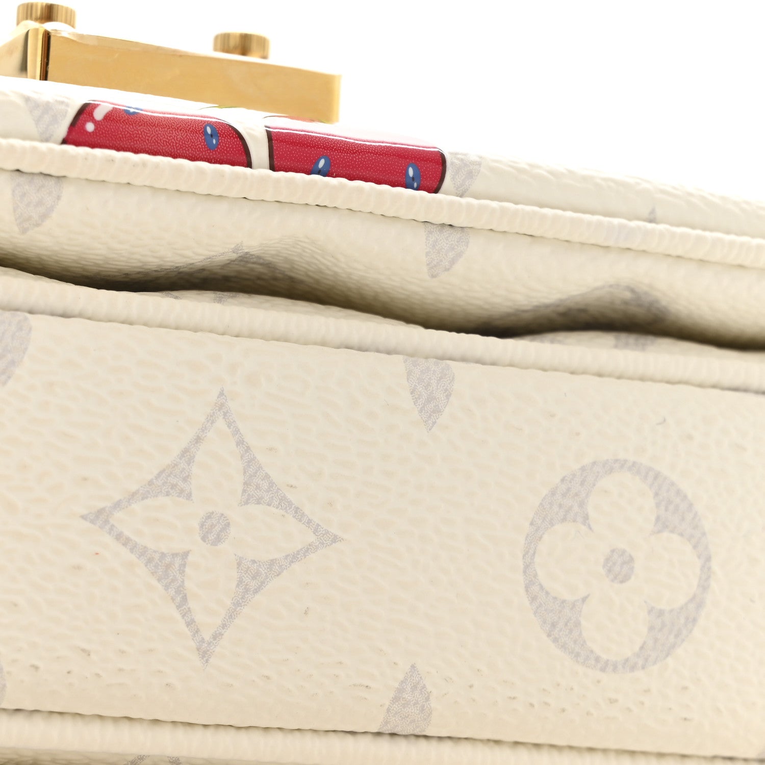 LV X TM Monogram Cerises Pochette Metis East West White