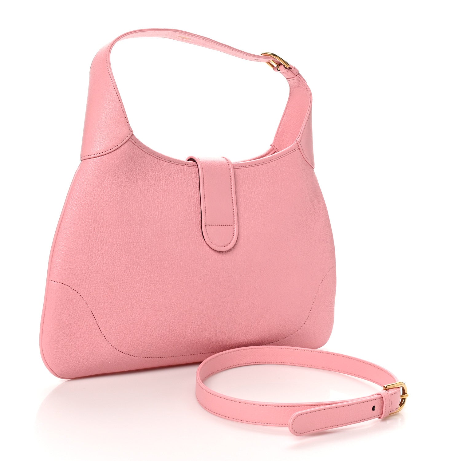 Goatskin Medium Aphrodite Shoulder Bag Wild Rose
