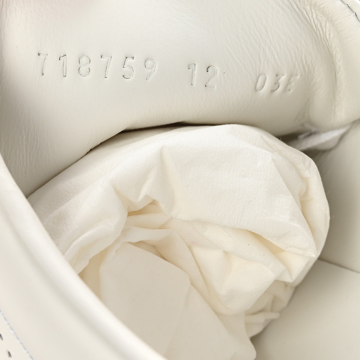 Calfskin Interlocking G Perforated Mens Ace Sneakers 12 White Grey Sky