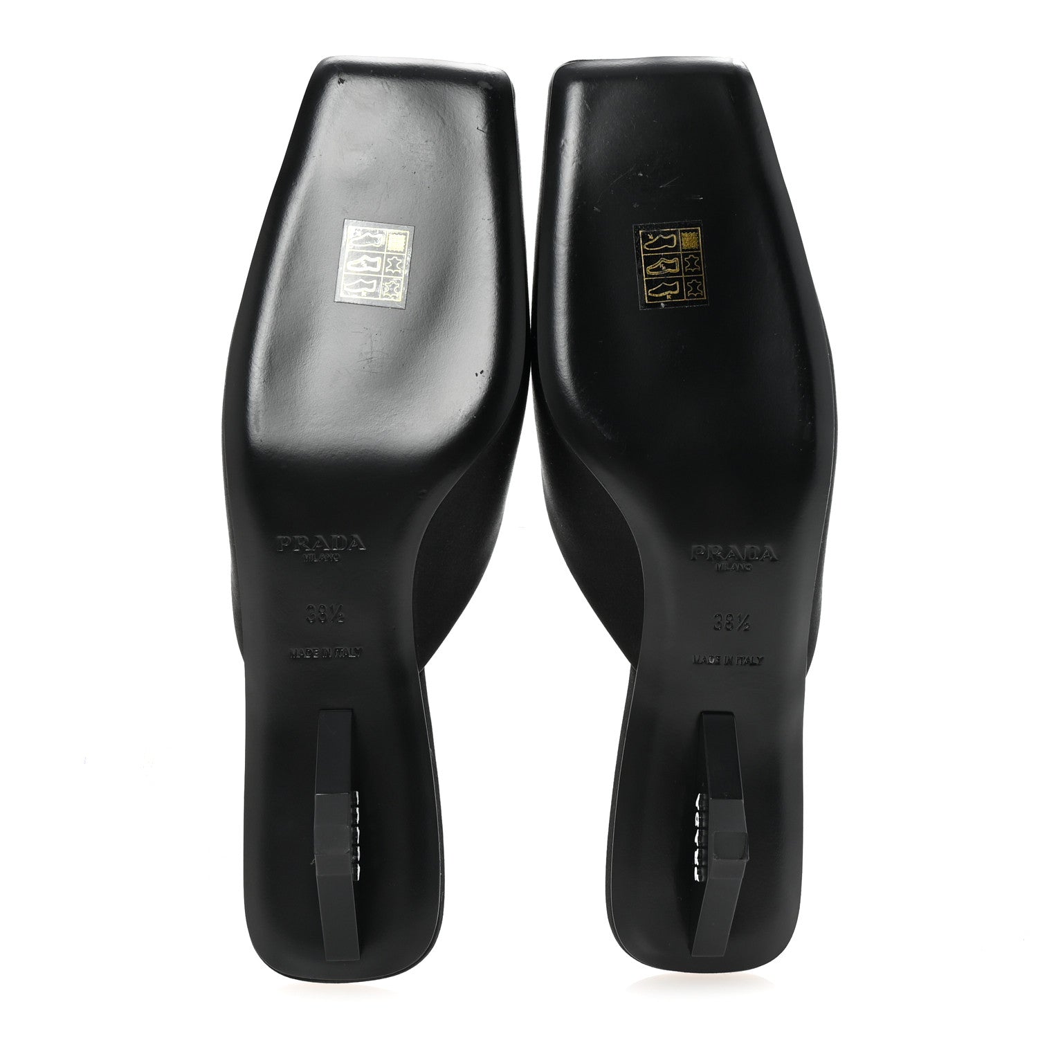 Satin Modellerie Mules 38.5 Black