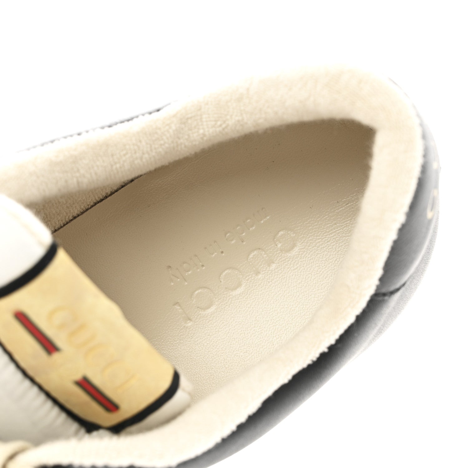 Calfskin Web Mens Screener Sneakers 9.5 Black White