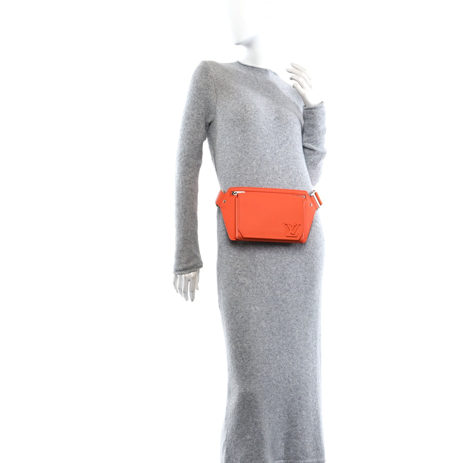 Grained Calfskin Aerogram New Sling Orange