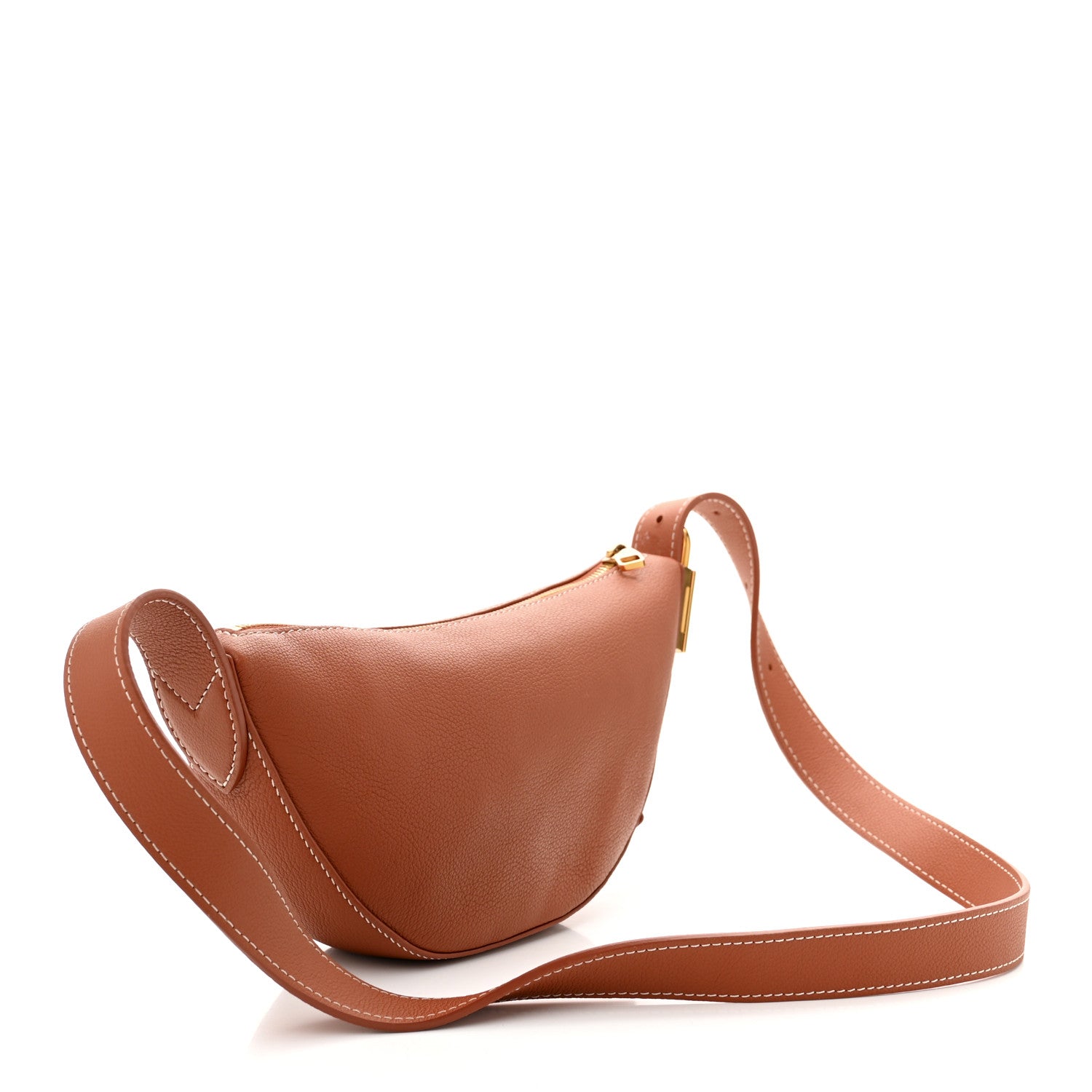 Smooth Calfskin Low Key Bumbag Cognac