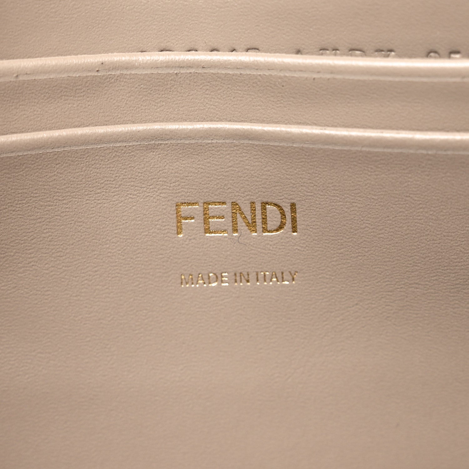 Denim Jacquard FF Effect Vitello Grace Mini Baguette Dove White Dove