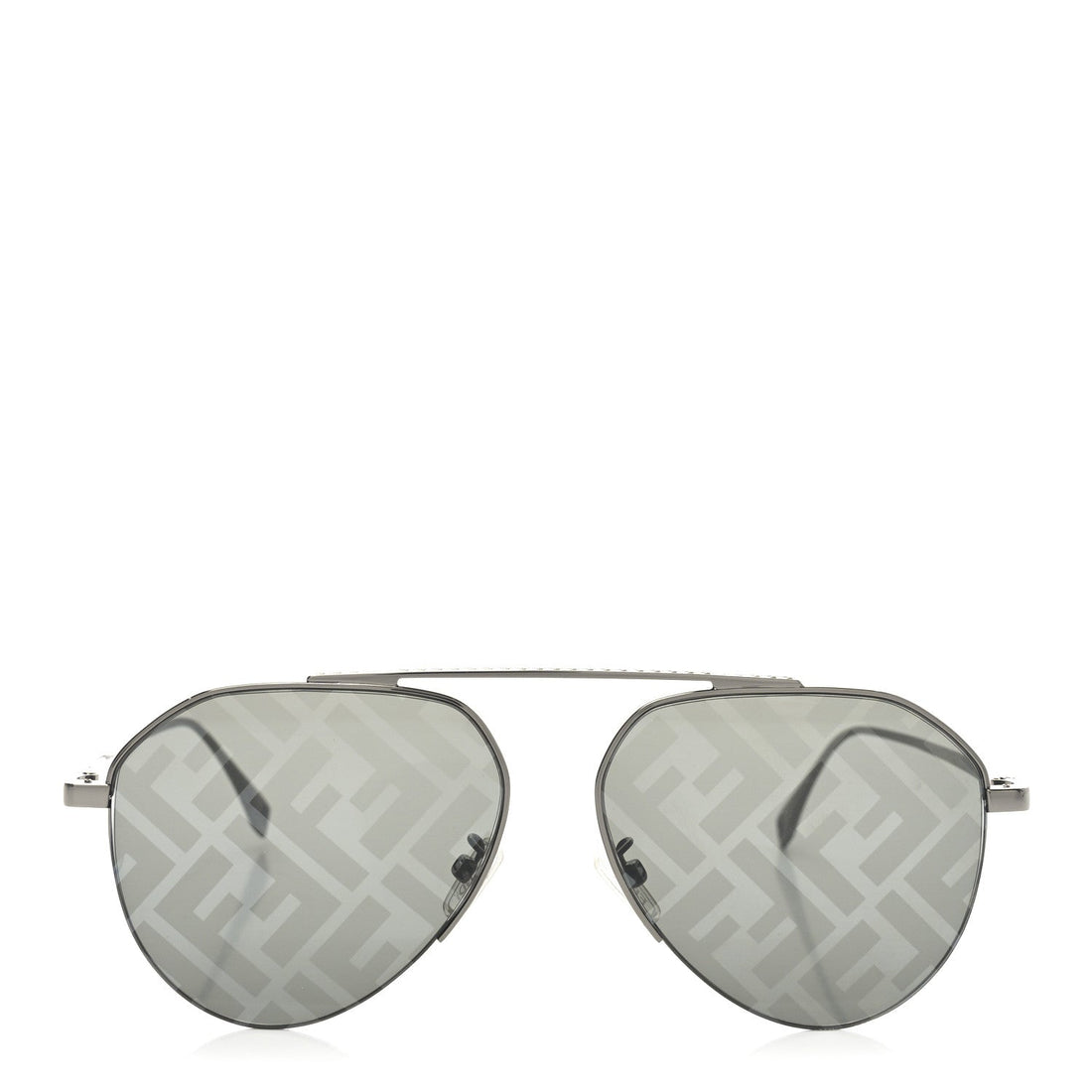 Metal Fendi Travel Geometric Sunglasses FE40061U Gray