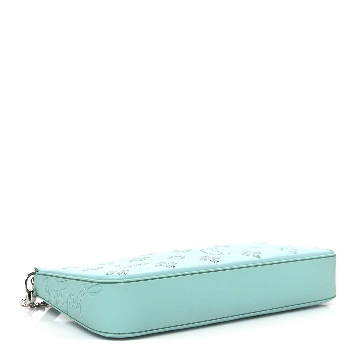 Calfskin Loubinthesky Perforated Shoulder Bag Bermuda