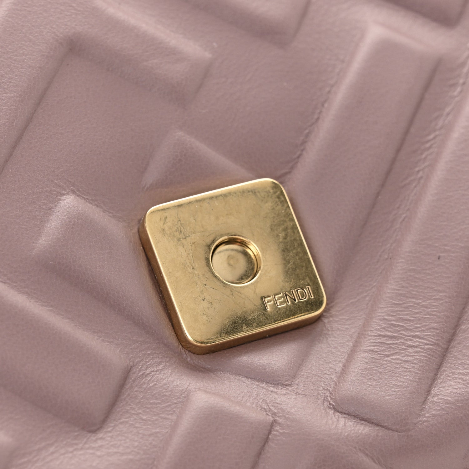 Nappa FF 1974 Embossed Baguette Mauve