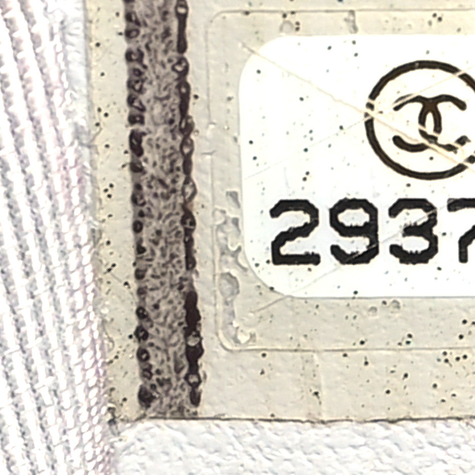 Calfskin Tweed Small CC Chain Bucket Drawstring Bag Black Multicolor