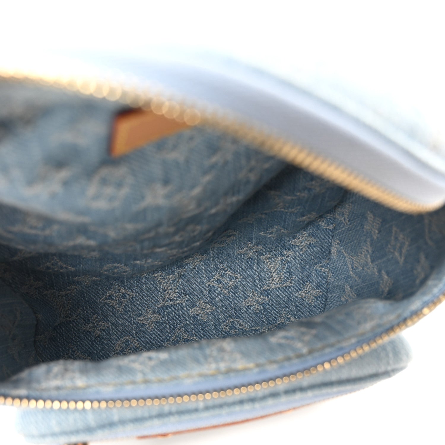 Monogram Denim Mini Bumbag Sky Blue