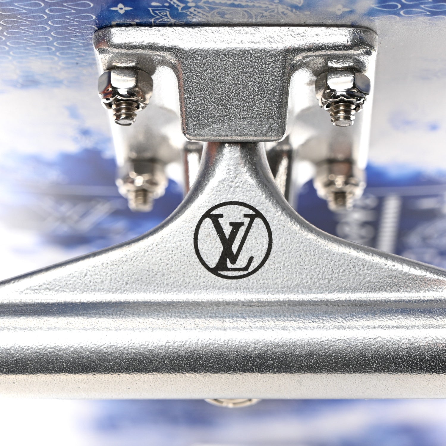 Monogram Bandana Wood Skateboard Blue