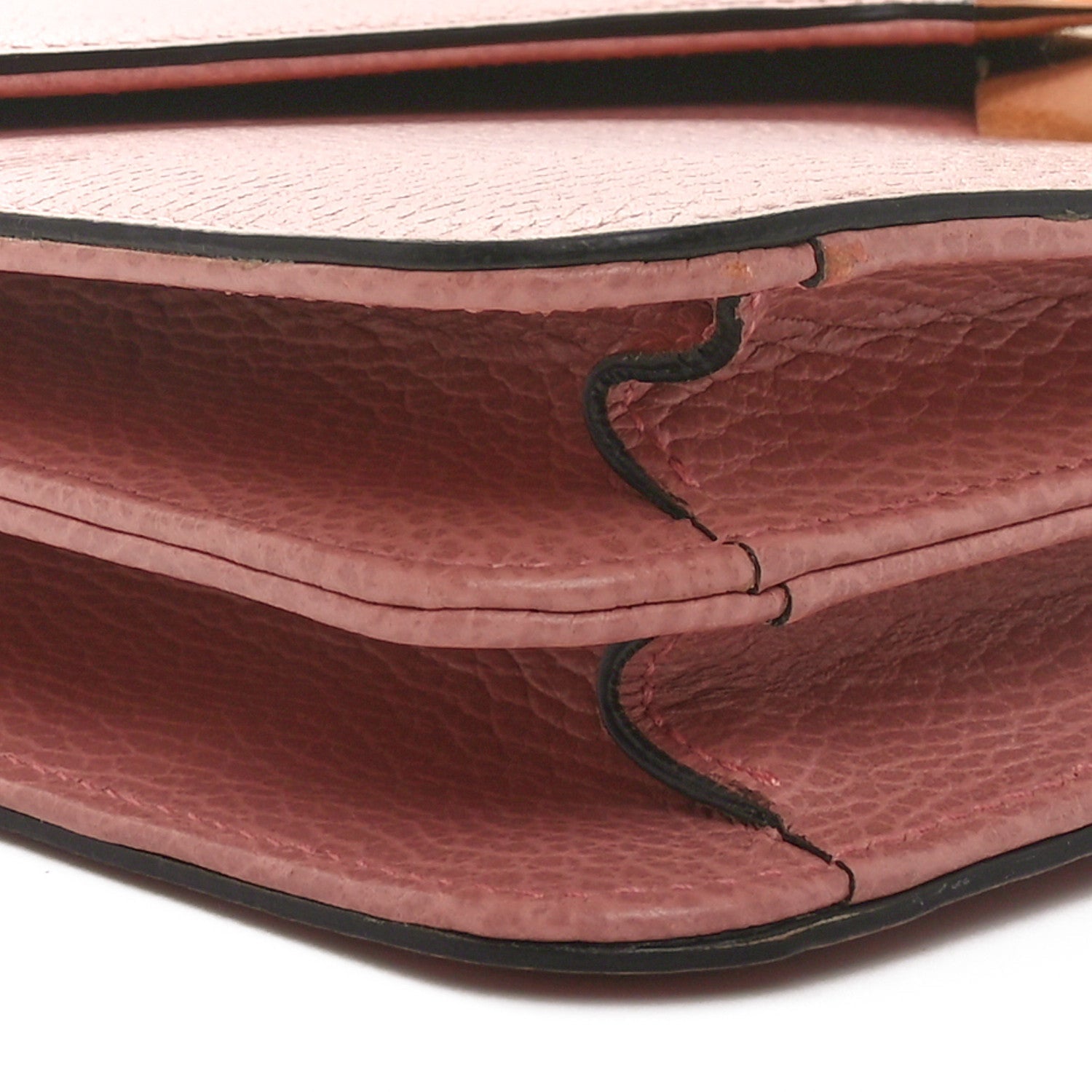 Dollar Calfskin Interlocking G Shoulder Bag Soft Pink