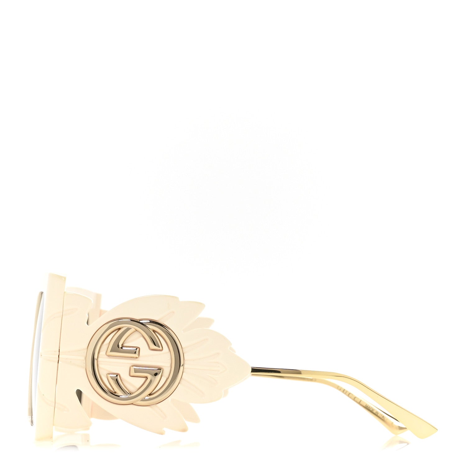 Acetate Square Frame Wing Sunglasses GG0535S Ivory