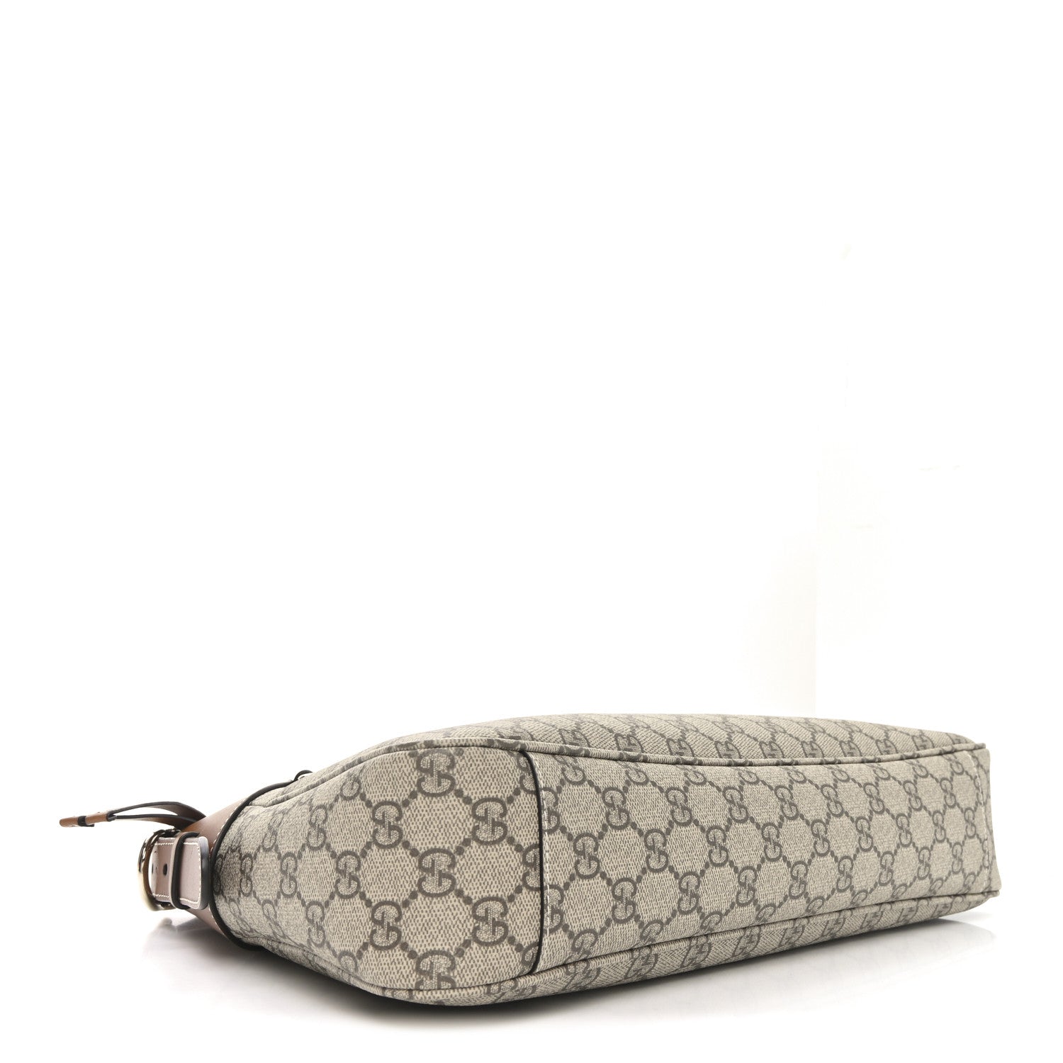 GG Supreme Monogram Emblem Medium Shoulder Bag Beige Ebony Sundial