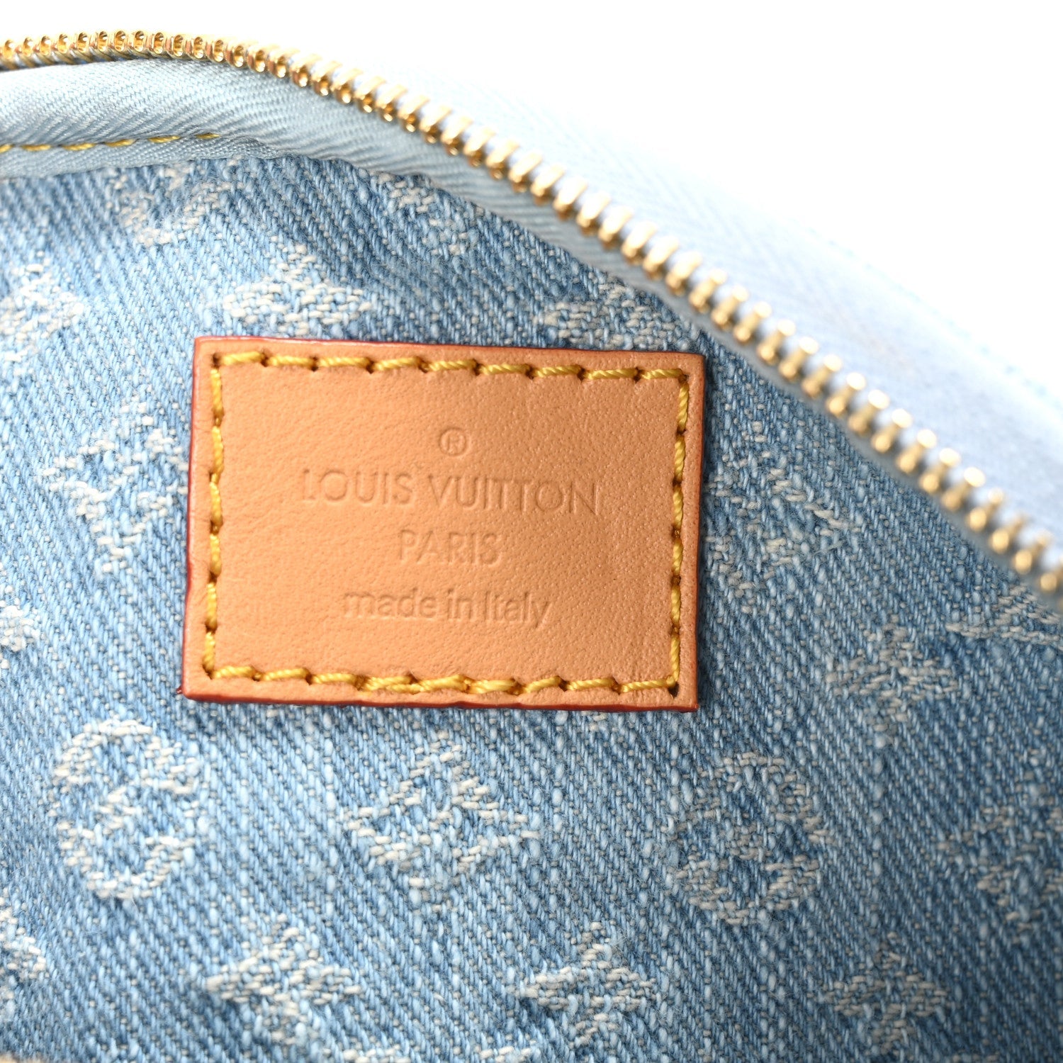Monogram Denim Mini Bumbag Sky Blue