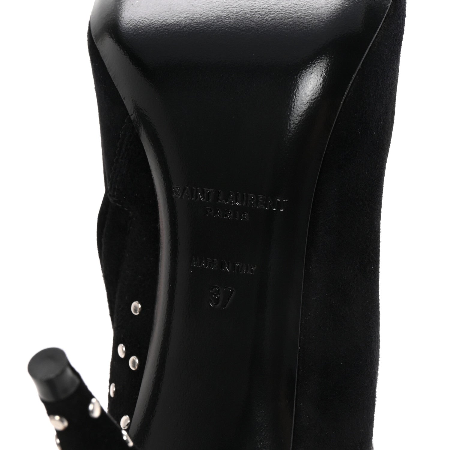 Suede Studded Kiki 85 Zip Boot 37 Black