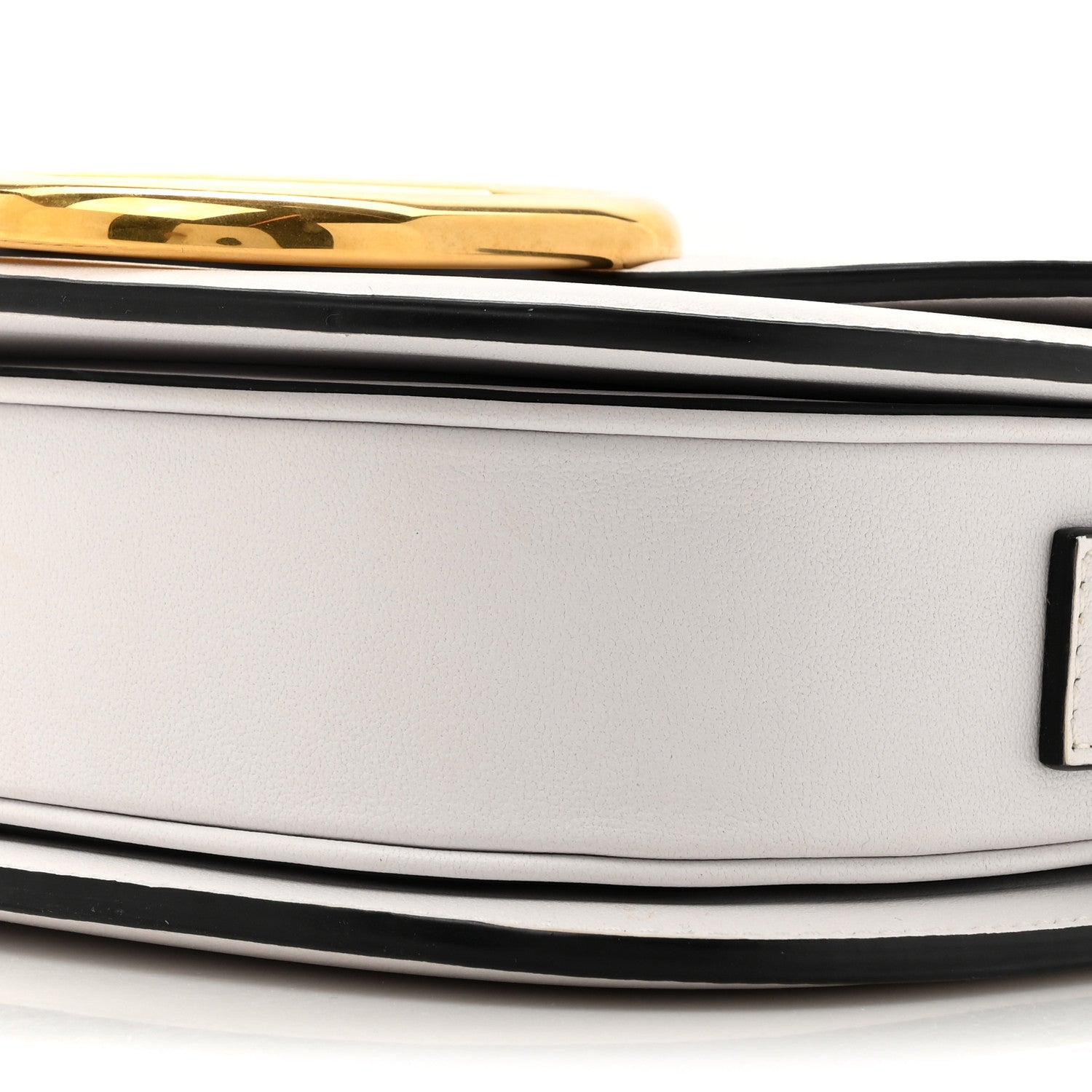 Smooth Calfskin Supervee Shoulder Bag Optic White