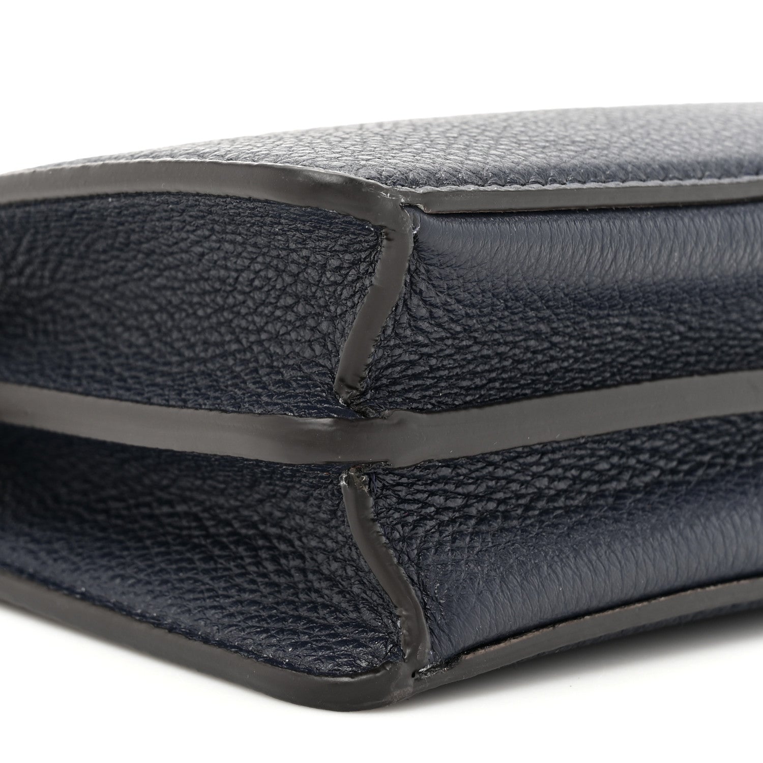 Cuoio Romano Vitello Cover Bi-Color Peekaboo I See U X Cross Satchel Cuoio Blue