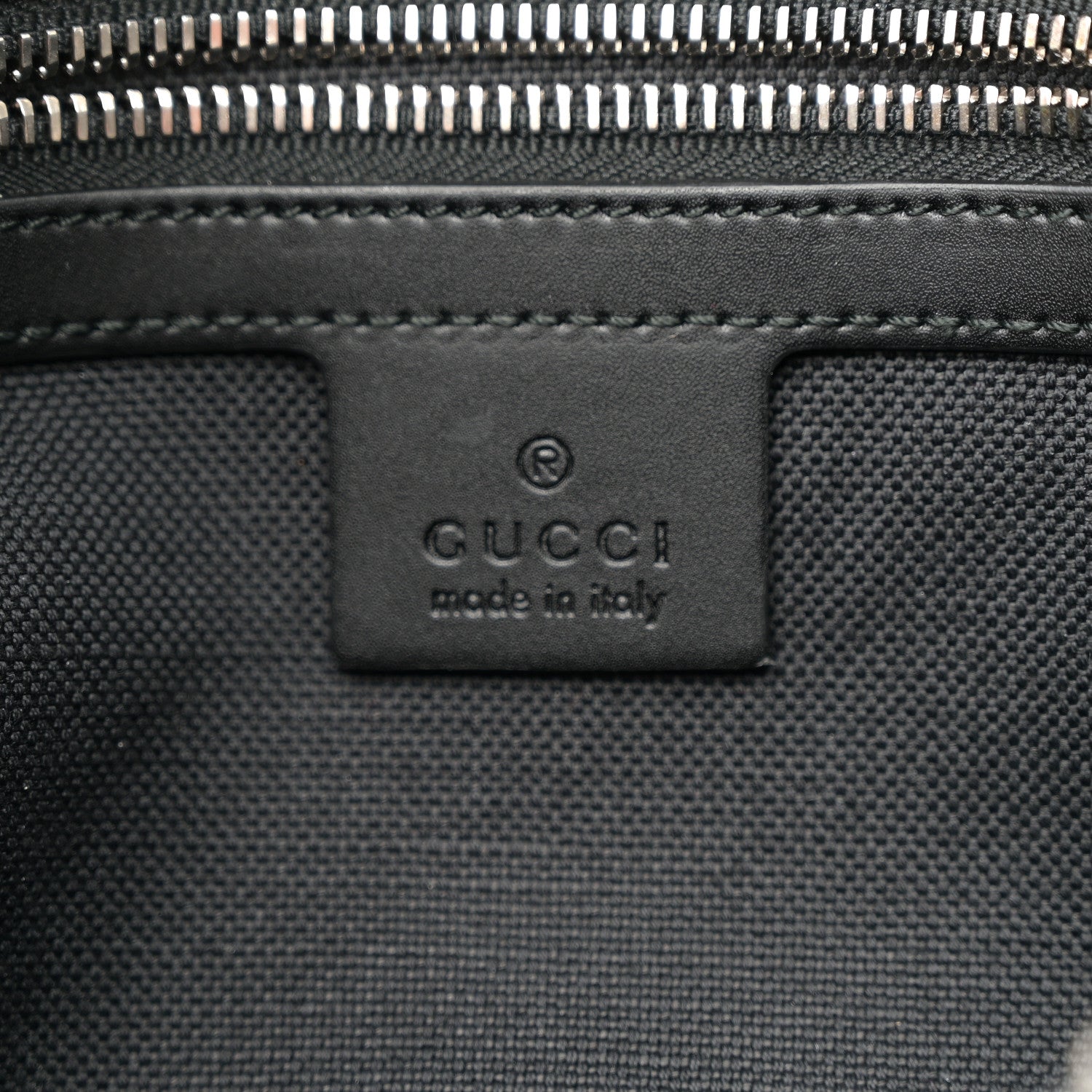 Soft GG Supreme Monogram Web Belt Bag Black Grey