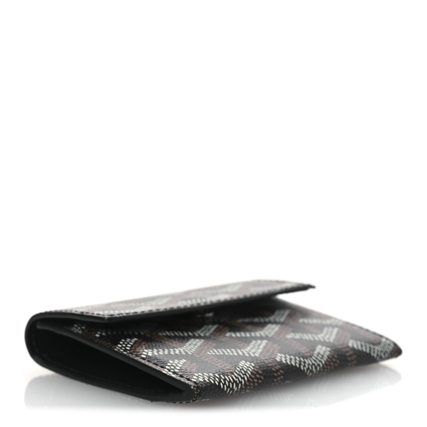 Goyardine Marigny Coin Purse Wallet Black Gold