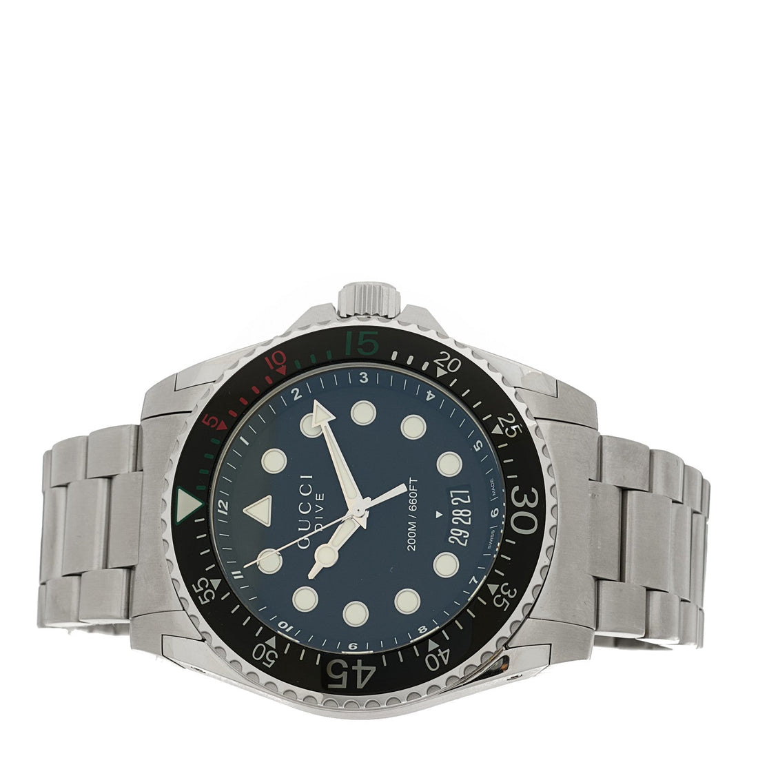 Stainless Steel 45mm Dive Quartz Watch Black