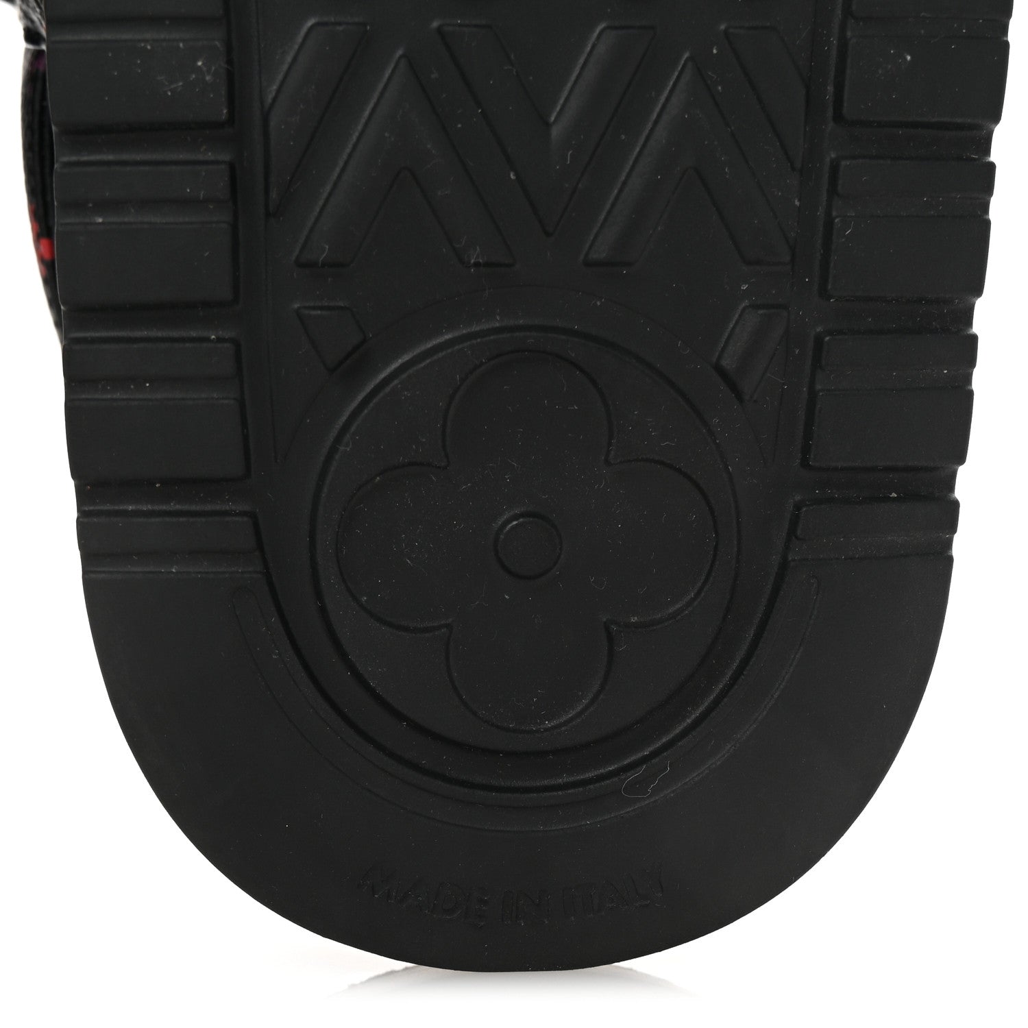 LV X TM Monogram Multicolor Sunset Flat Sandals 37.5 Black